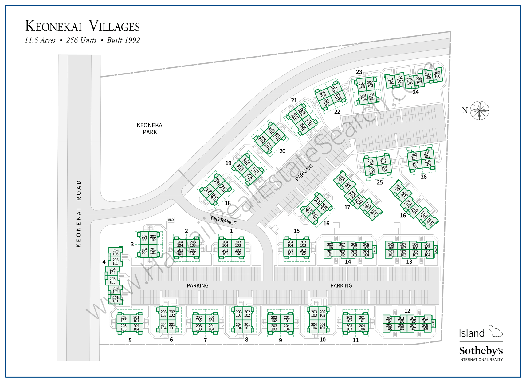 Keonekai Villages Map Updated